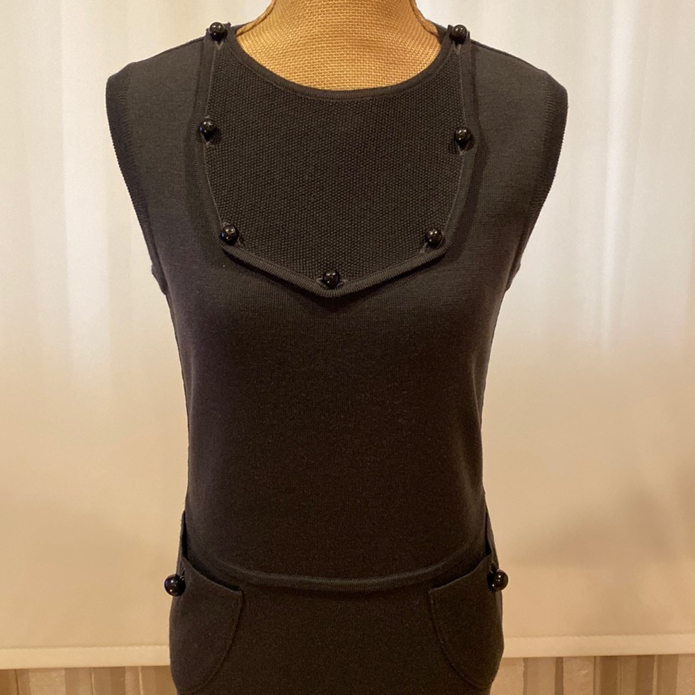 FENDI fabulous wool dress with unique design, size S